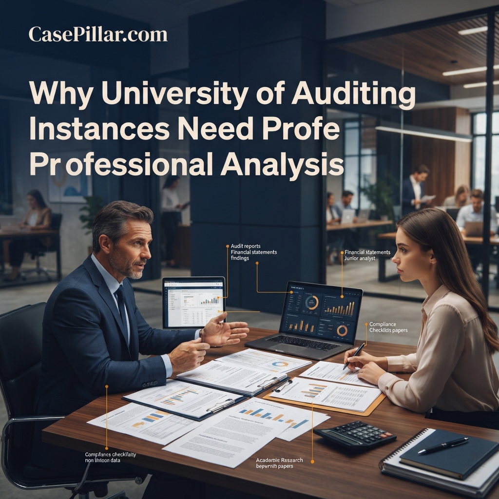 Why University of Auditing Instances Need Professional Analysis