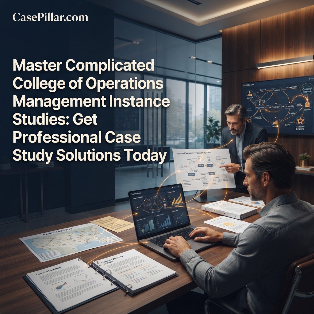 Master Complicated College of Operations Management Instance Studies: Get Professional Case Study Solutions Today