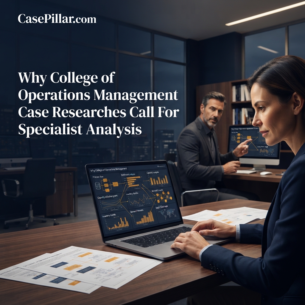 Why College of Operations Management Case Researches Call For Specialist Analysis