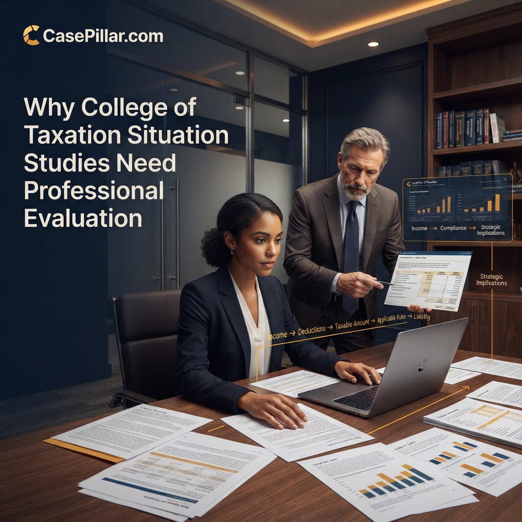 Why College of Taxation Situation Studies Need Professional Evaluation