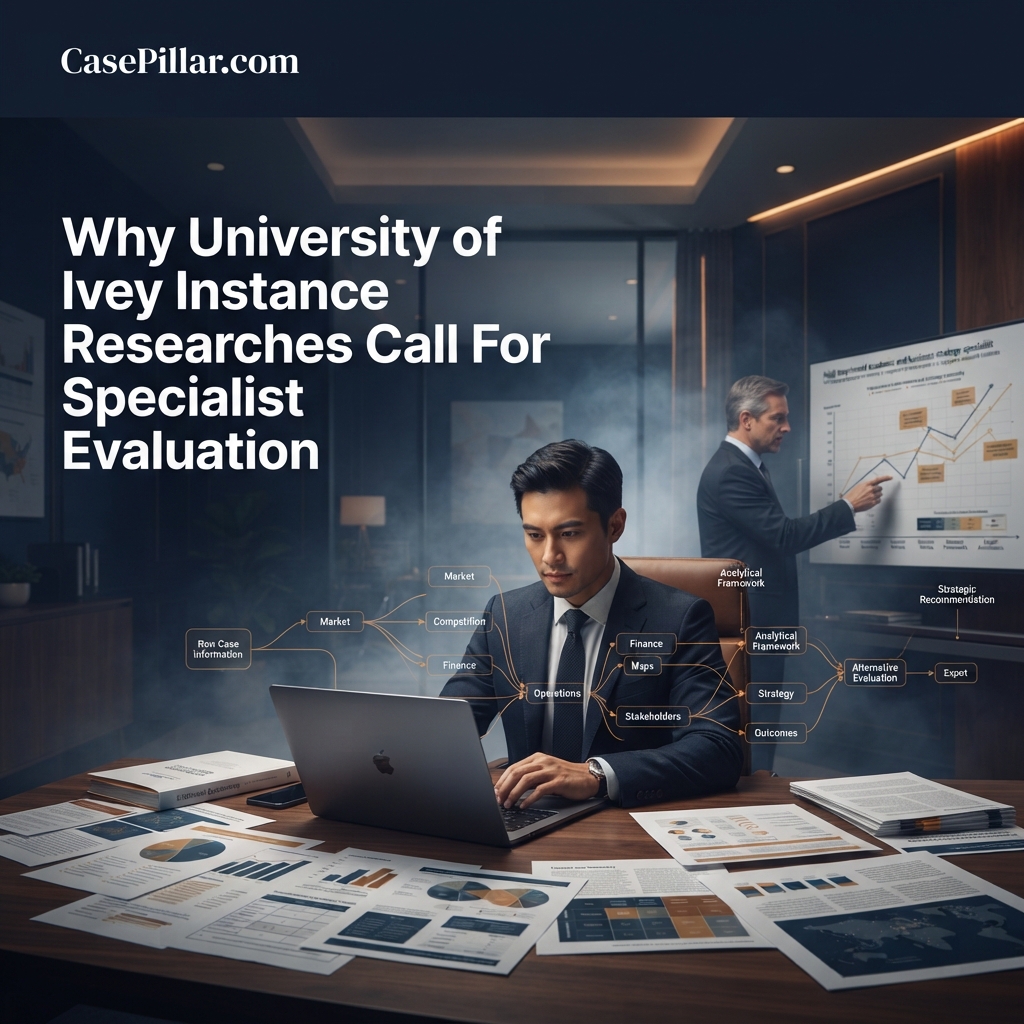 Why University of Ivey Instance Researches Call For Specialist Evaluation